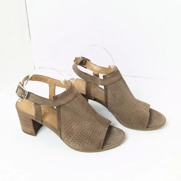 Franco Sarto Suede Harlet Sandals - Picture 16 of 16